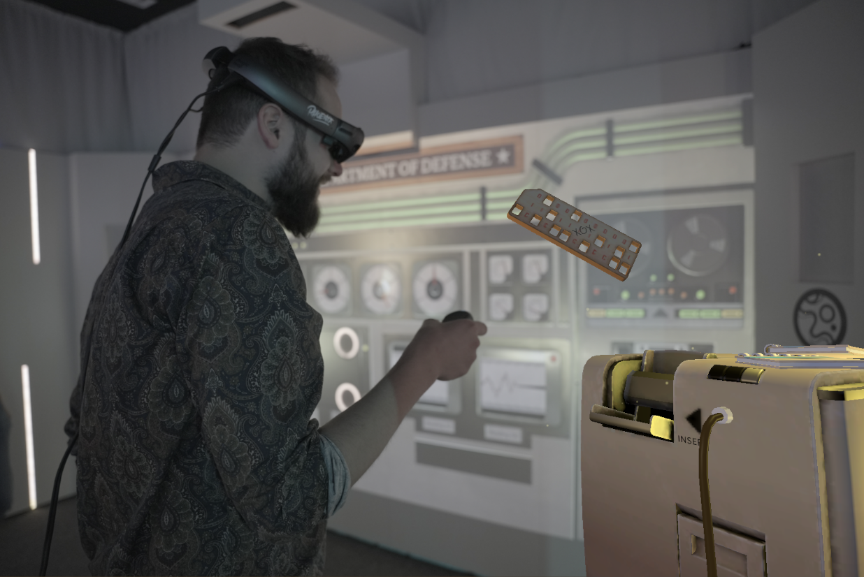 Mixed Reality Brille mit interaktivem Spielelement – Trialticus Quest